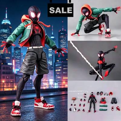 Surtido de Figuras Articuladas Spiderman Miles Morales Sentinel Marvel Figuras de Spiderman Into The Spider Verse Versión Juguetes