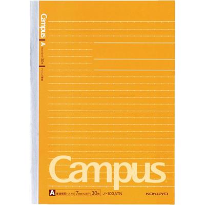KOKUYO Campus Dotted Ruled A5 30 103ATN Notebook, Lines, Size, A-ruled, Sheets, No.