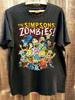 Vtg The Simpsons Zombies Cartoon Short Sleeve Tee Black Color Shirt Men Women Unisex T-Shirt