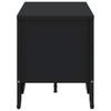 Vidaxl Szafka Pod Tv, Czarna, 122X34X41 Cm, Materiał Drewnopochodny