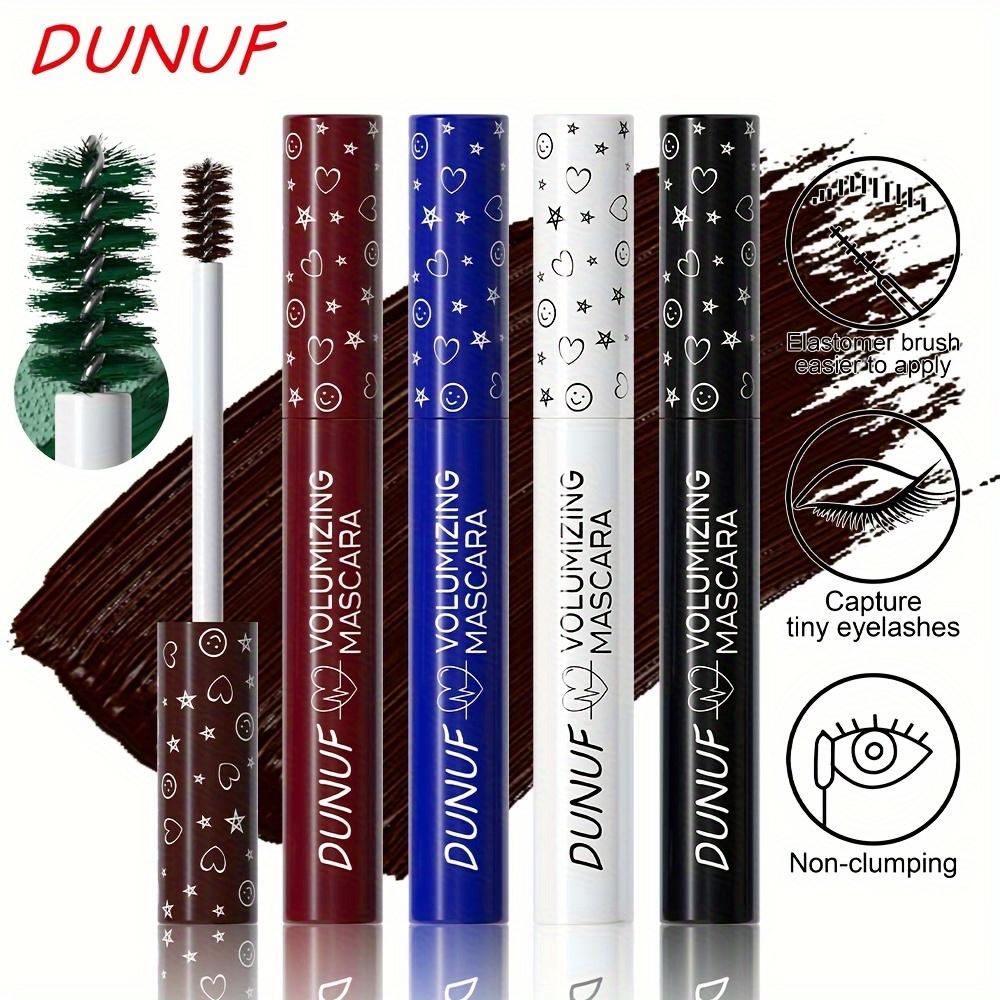 Dunuf Wasserdichte 8-Farben-Mascara - Natürlicher Schwung & Verlängerung, Sanft zu den Augen, Pflanzliches Squalan, Perfekt für alle Hauttypen