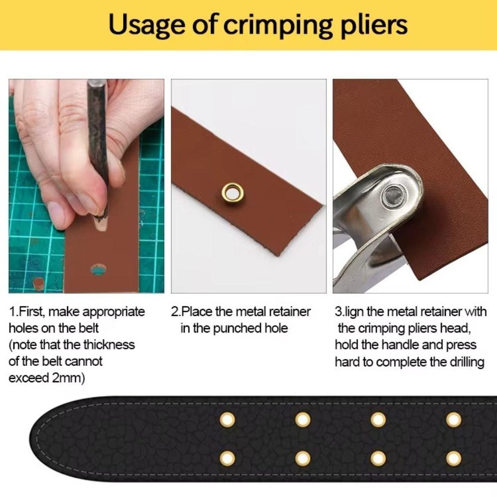 Metall Metallzange mit Ösen Druckzange NEU Öse Ösenzange Set Für Leder Stoff