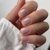 Removable Purple Edge French Manicure Press-On Nail Tips