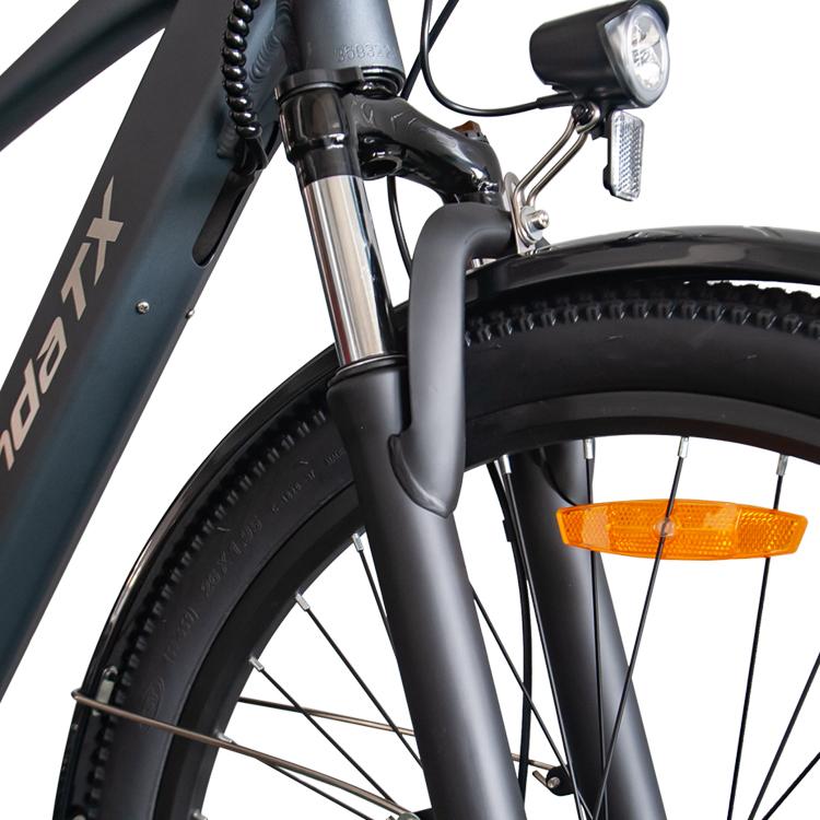 HedaTX TX1 500W Electric Bike, 28MPH Max Speed, Shimano 7-Speed, Removable Battery, 3 Riding Modes, Front & Rear Disc Brakes