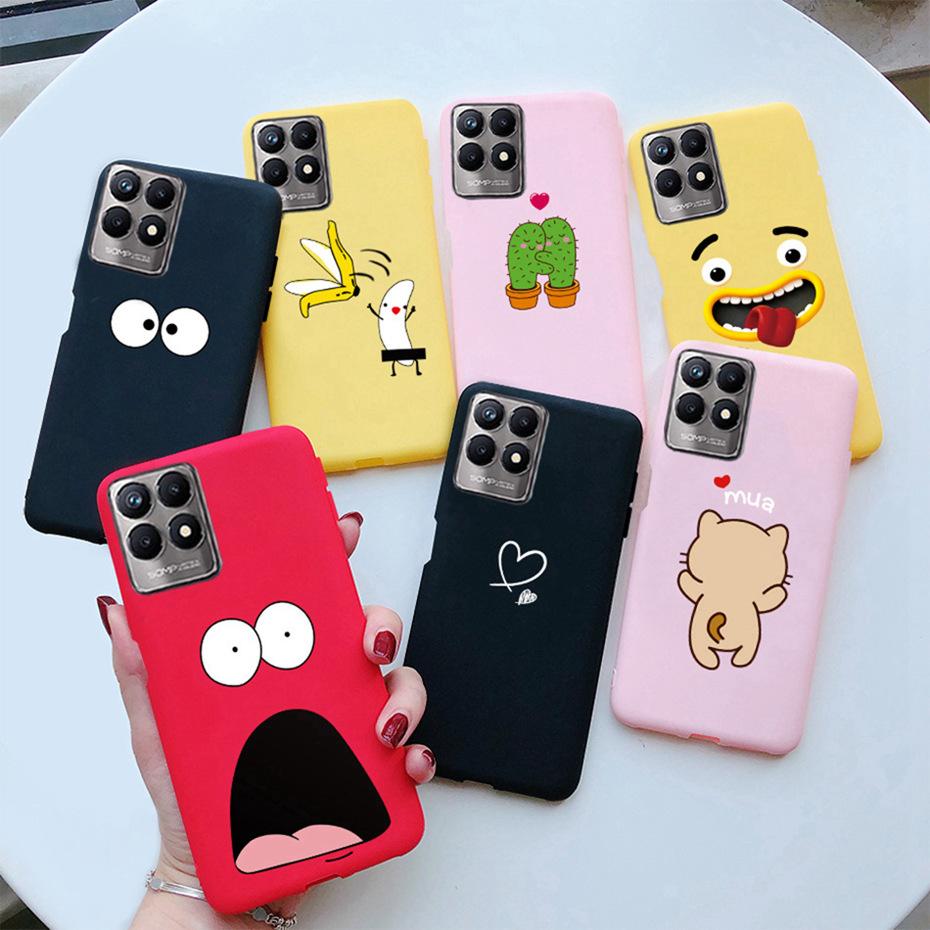 For Realme Narzo 50 Case RMX3286 Cute Painted Soft Silicone Back Cover for OPPO Realme Narzo 50 Phone Case Bumper Narzo50 Coque