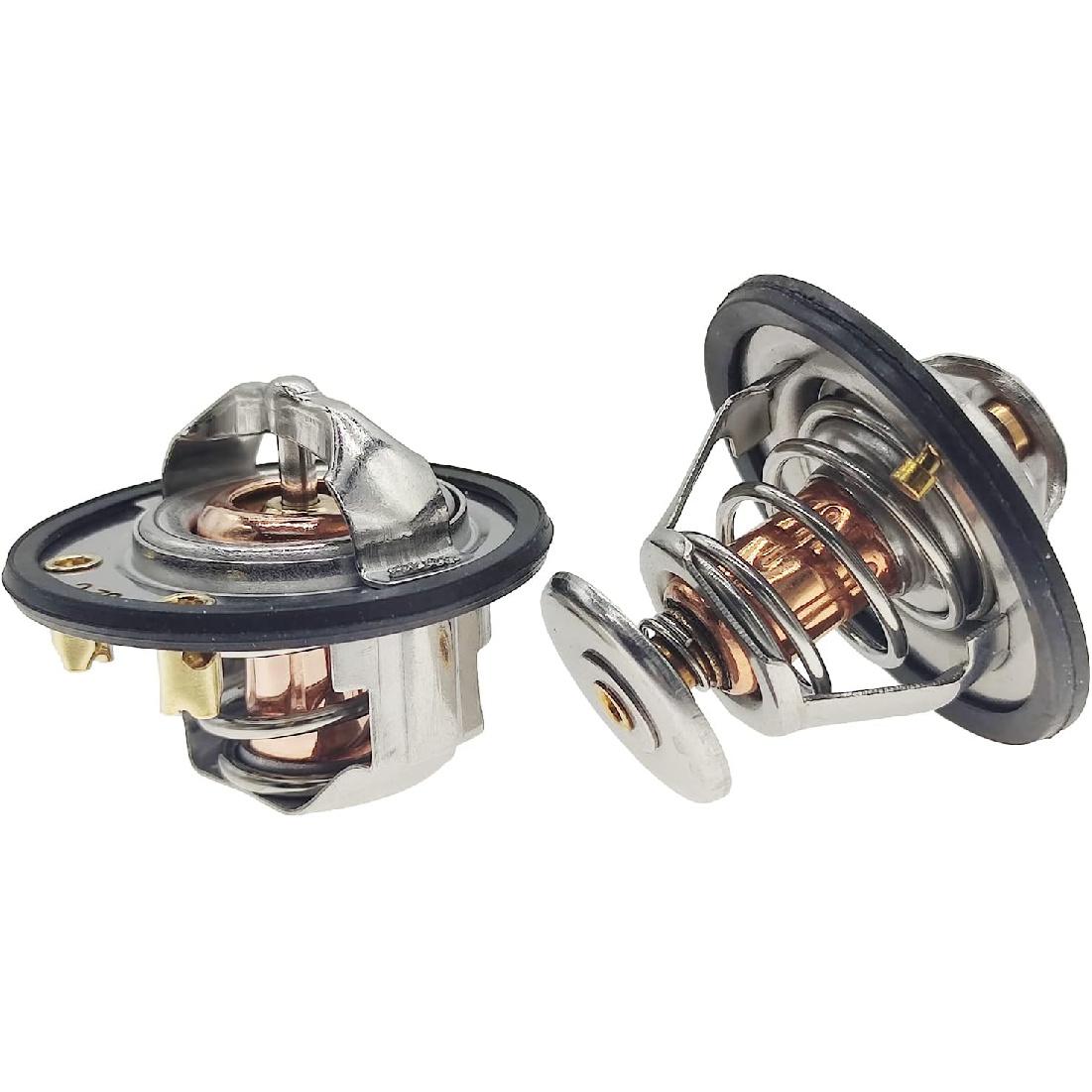 

185°F & 180°F Thermostat Front & Rear Kit Pair 97241130 97241129 131-163 131-131 Compatible with GM GMC Pickup Compatible with Duramax 6.6L