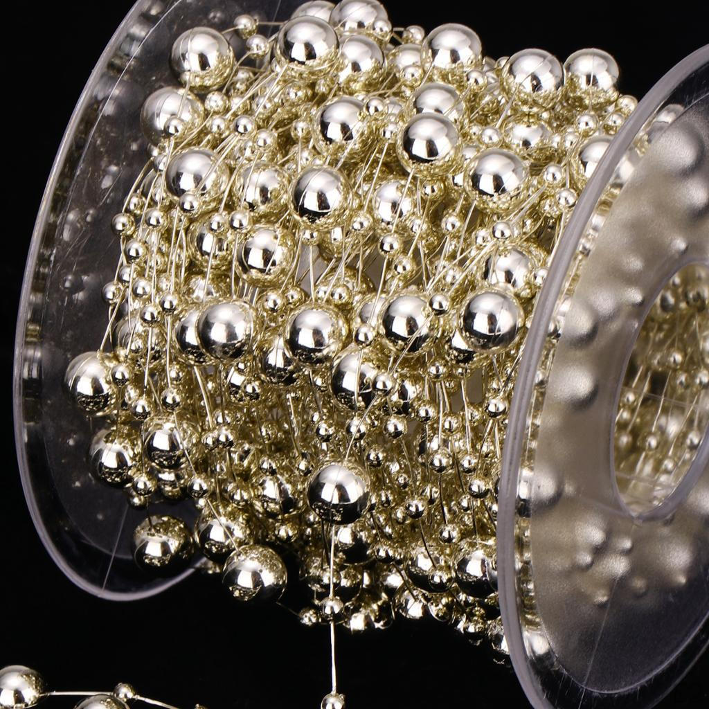 Pearl Beaded Chain Ribbon String DIY