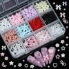 Shimmer Jelly Rhinestones Mixed Bowknot Nail Art Decorations Hot 3D Nail Charms  for Nail Art