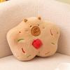 Non-Toxic Christmas Pillow Capybara Gingerbread Stuffed Throw Plush Sofa Backrest Home Room Decro