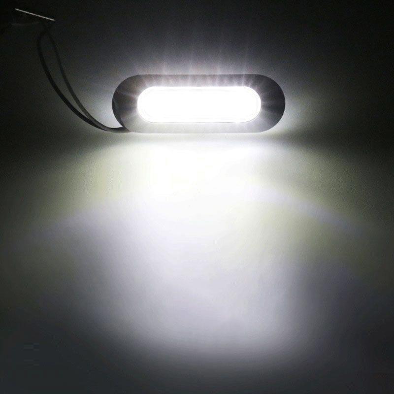 4PCS 12V-24V 4 SMD Led Side Marker Indicator Car Lights Front Rear for Trucks Cab RV Trailer Amber/Red/White/Green/Blue Back Up Lights 1