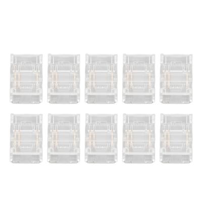 10 Pcs 3Pin 10mm COB LED Strip Connectors Strip To Strip Quick Connection Gapless Solderless LED Connectors for Strip