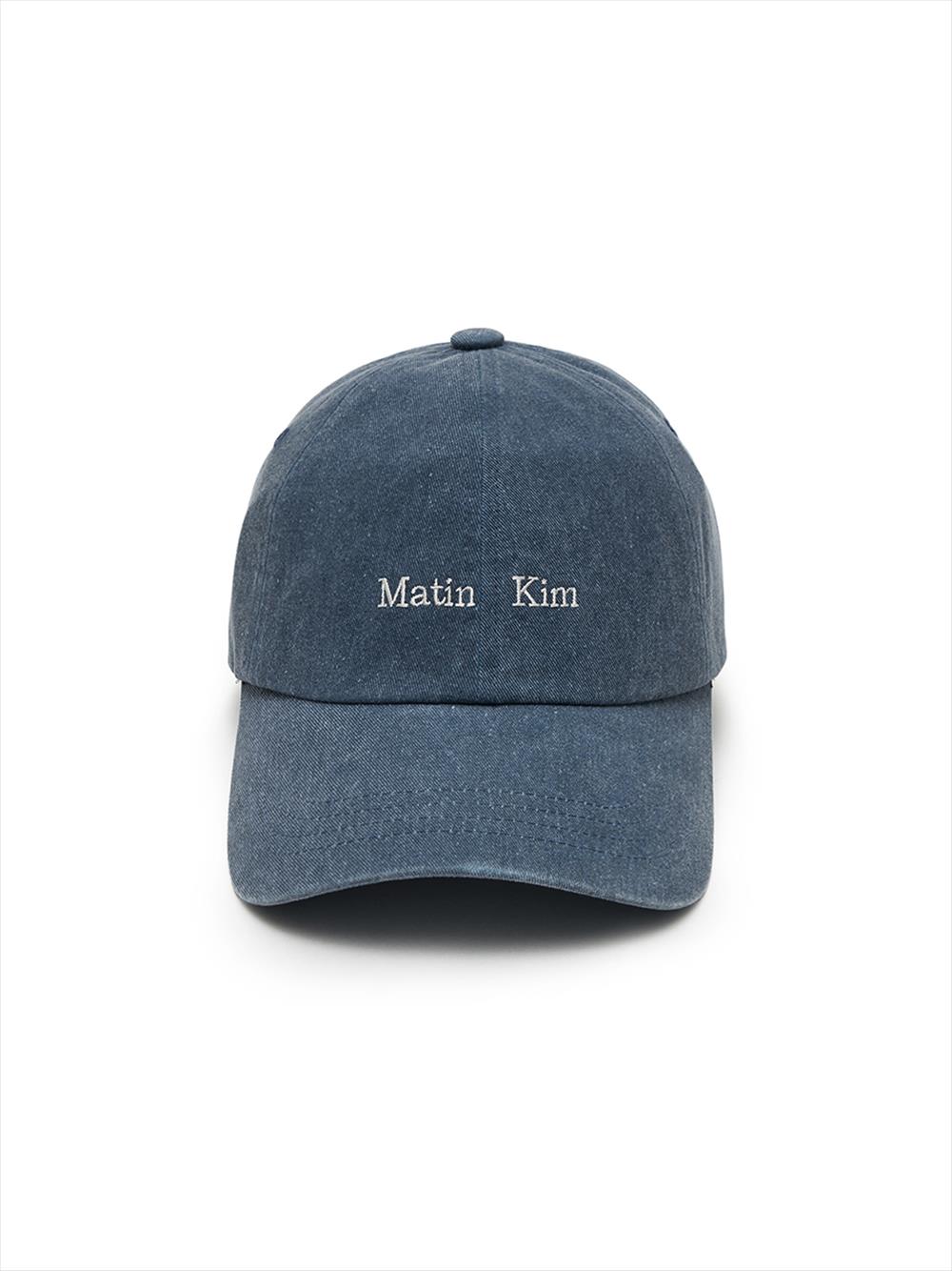 [Matinkim] Mini Classic Logo Ball Cap in Smoke Blue FREE