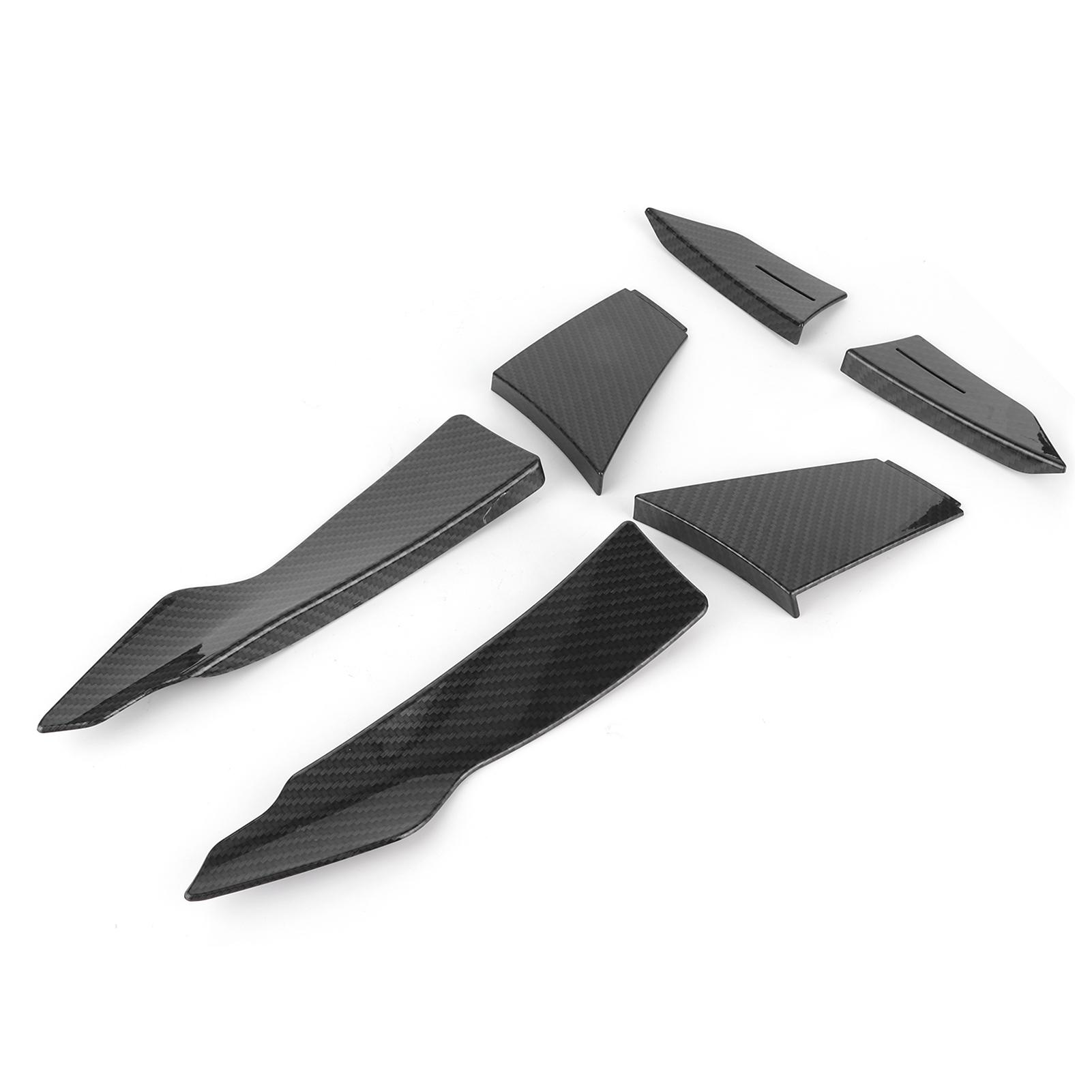 

Pair Front Lip Splitter Bumper Side Fins ABS Body Spoiler Fit for 3‑Series F80 M3 15‑19