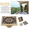 Copper Material Floor Drain Square Floor Strainer Durable Drain Strainer  Toilet
