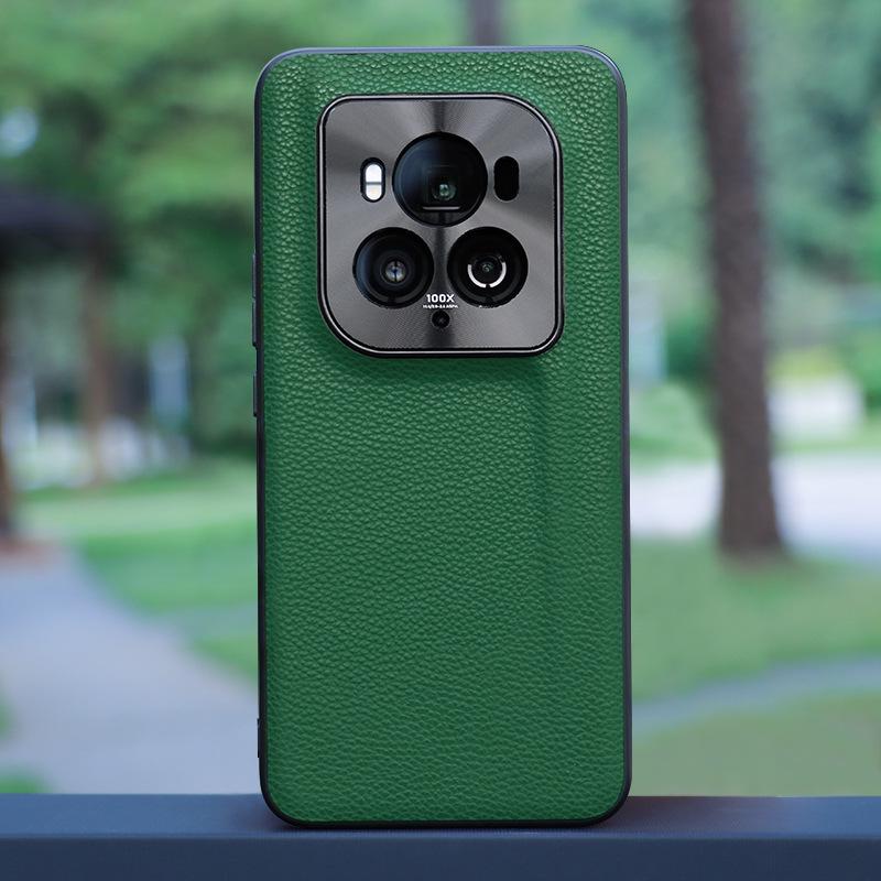 Honor Magic6 Ultimate Edition Metal Lens Ring Leather Cover