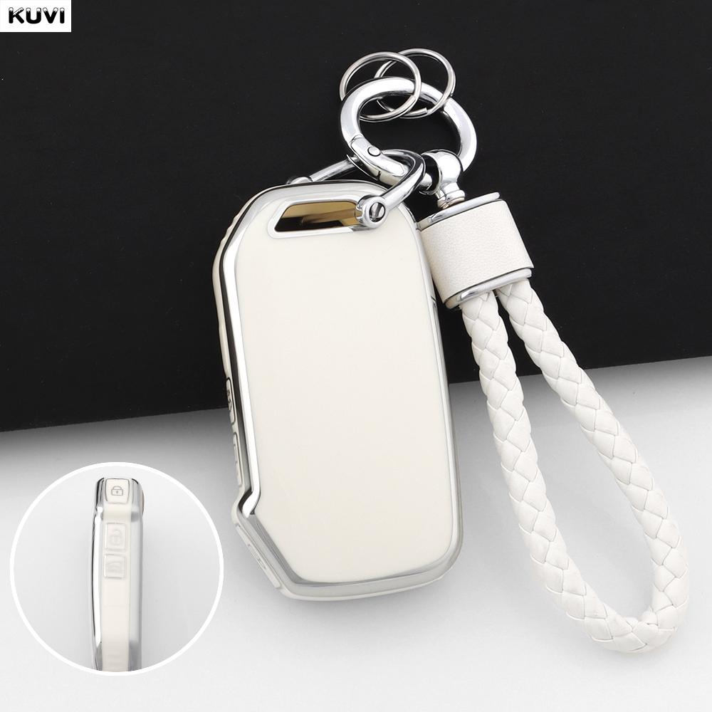 Women Tpu Car Smart Key Case Cover Fob Keychain For Kia Sportage R Gt Stinger Sorento Ceed Cerato Forte Niro Soul Telluride
