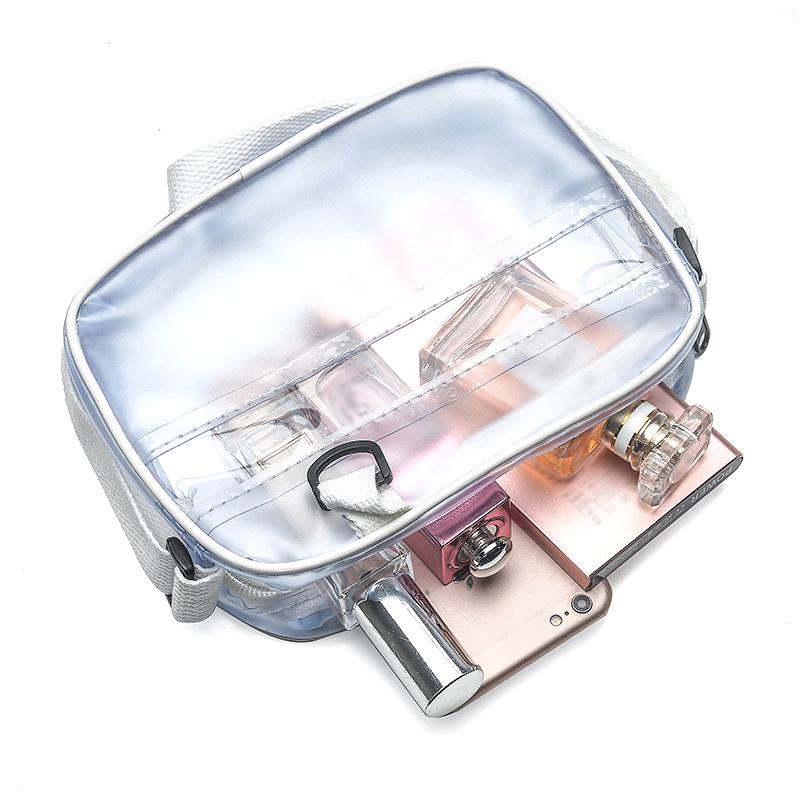 Casual Pvc Transparent Clear Women Mini Crossbody Bags Shoulder Bag Handbag Jelly Small Phone Bags With Card Holder