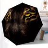 1pc Tiger Face Automatic Open/close Folding Umbrella, Compact Portable Travel Umbrella,Durable Construction Yy250814151