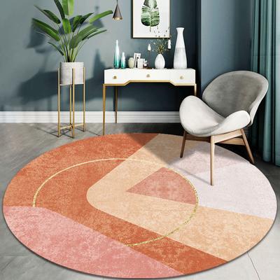 Tapis de sol rond nordique minimaliste moderne, coussin de chaise d'ordinateur, coussin de chaise pivotante, tapis de chevet de chambre à coucher, tapis de sol de loisirs