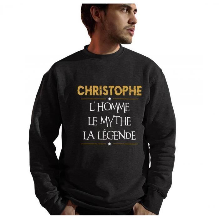 Sweat - Christophe - Personnalisé - Humour - Manches longues - Col classique
