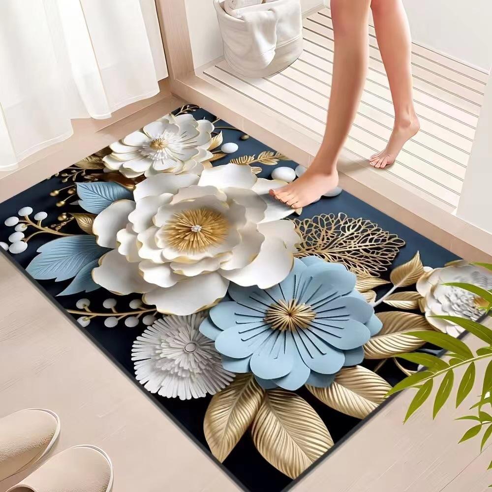 Koupelnová předložka Koupelnové protiskluzové koberce U umyvadla Vany Strana Podlahová rohož Sprchový kout Vstupní rohožka