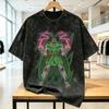Dr Dooms Men T Shirt Washed  Leisure Tees Short Sleeve Crew Neck T-Shirt 100% Cotton Original Clothing