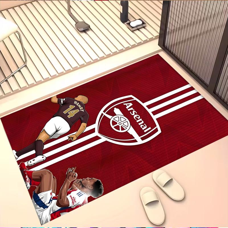 Arsenal F.C Print Rug, Washable Floor Carpet, For Entryway Dorm Laundry Room Office Study, Home Decor Birthday Christmas Gift