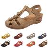 Damen Sandalen mit offenem Zeh, Hohlmuster, floral, weiche Sohle, lässiger Stil, bequem, Sommer, atmungsaktiv, leicht, zum Hineinschlüpfen