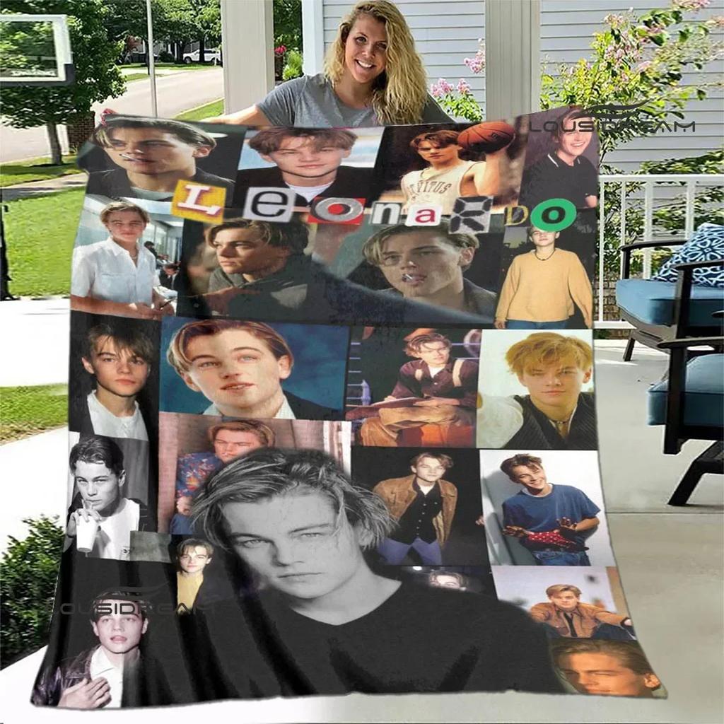 Coperta stampata Titanic Leonardo DiCaprio Coperta calda morbida e confortevole per casa viaggio letto coperta da picnic regalo di compleanno