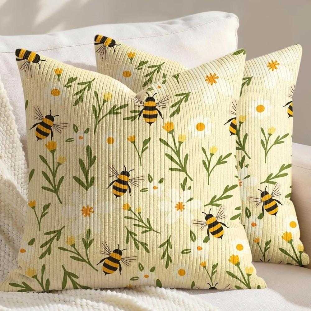 Floral Pattern Throw Pillow Cover Soft Farmhouse Pillow Cover Decorative Pillow Case Home Decor