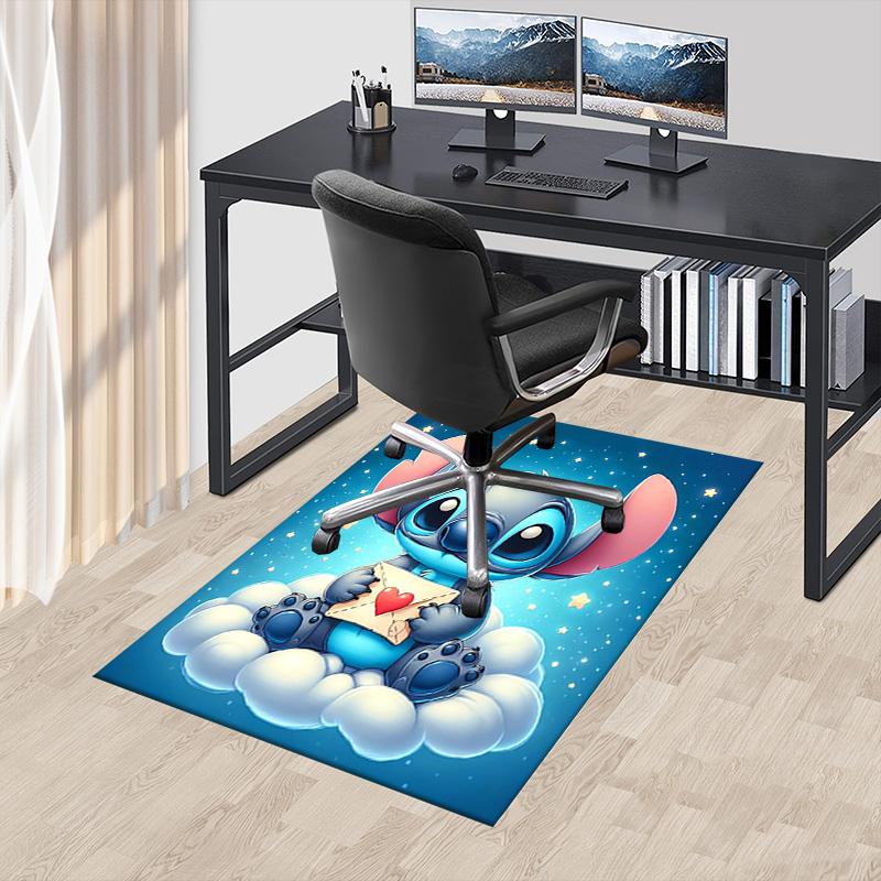 Stitch'S Envelope Adventure Carpet For Playroom Bedroom Living Room Sofa Home Decorkids Game Area Rug Nonslip Floor Mat