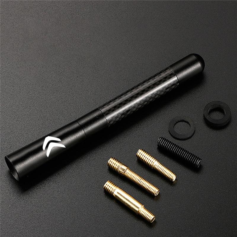Car Carbon Fiber Antenna Radio Enhanced Signal Accessory For Citroen C4 C3 C5 VTS Berlingo Celysee Xsara Picasso Aircross