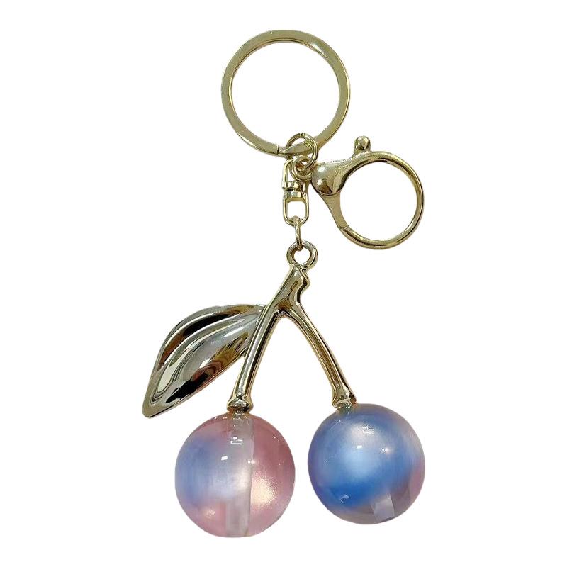 Versatile Cherry Keychain Pendant: Creative Fruit Bag Charm & Exquisite Dessert Gift Accessory