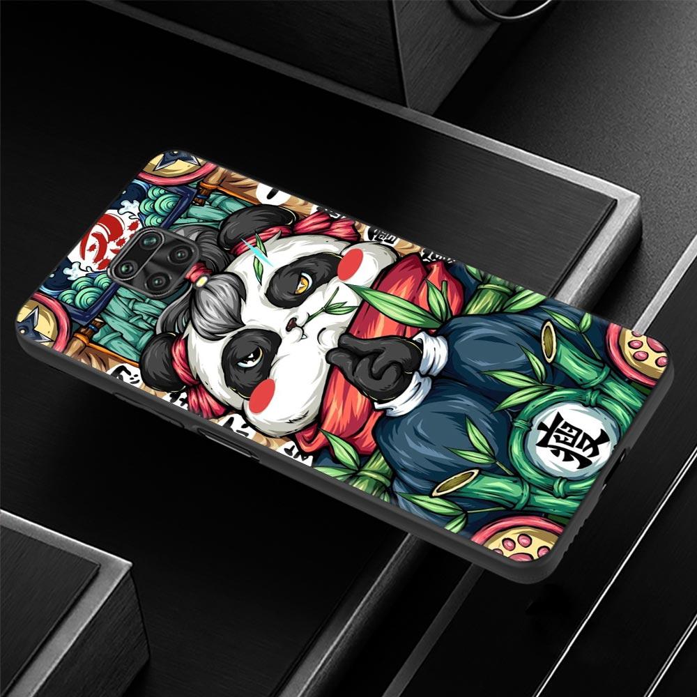 Case For Xiaomi Redmi Note 11 10 9 8 7 Pro Max 9t 8t 9s Cover For Redmi 10 9 8 9c 9a 8a 7a Funny Animal Panda Tiger Art