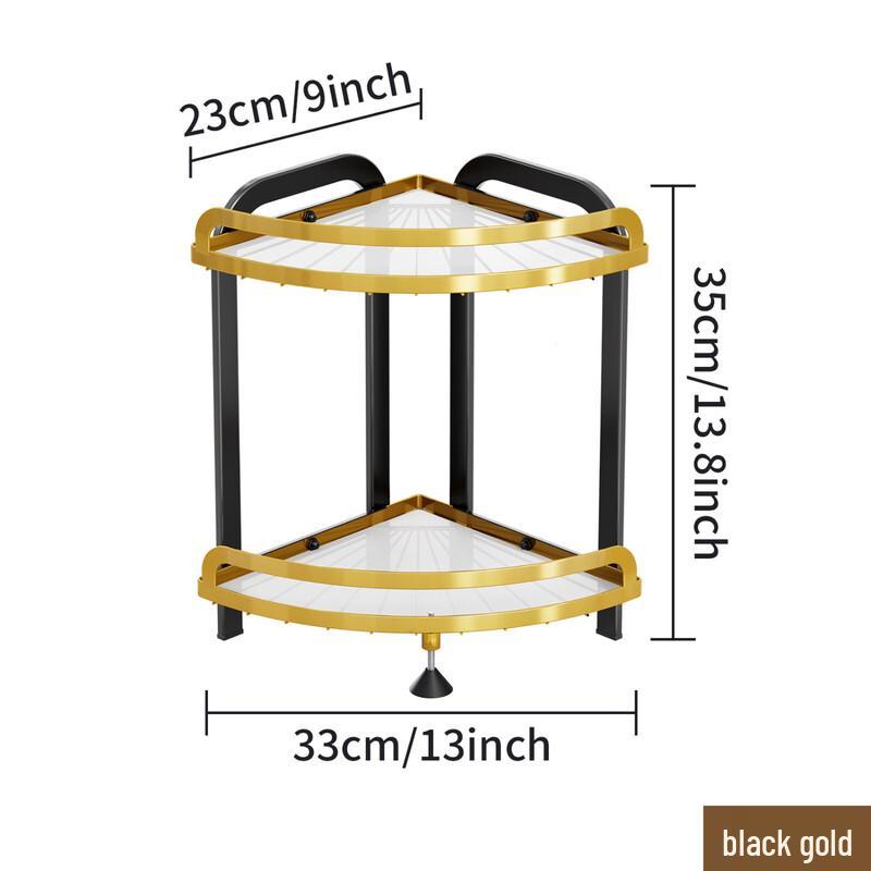 Zhishi 2-Tier Corner Kitchen Bathroom Storage Rack