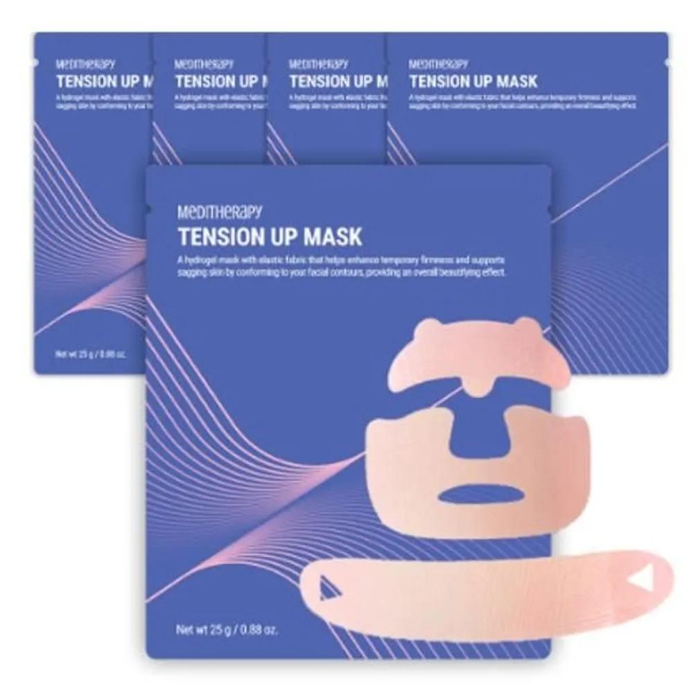 Tension Up Mask Triple Lifting Facelift Patch 5 Patches 1 Box Vitamin C Moisturizing Care