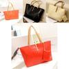 Elegant Women Shopping Tote Faux Leather Messenger Handbag With Spacious Compartments