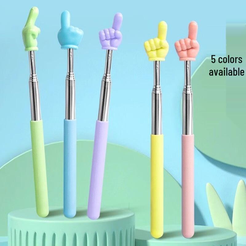 Macaron Retractable Teaching Pointer Stick 2-Pack