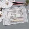 10 Pack Zipper Storage Bag Pouch Waterproof  A3 A4 A5 PVC Mesh Zipper Bag for Files Toy Stationery for Office Home Travel Use