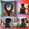 AAttack On TTitan Mikasa Pillow Cover Gift High Definition Digital printingSurprise Vivid Pattern Household