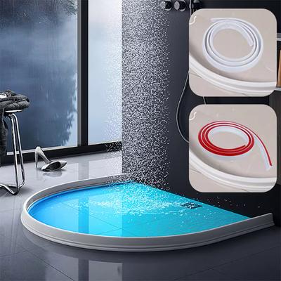 Barrera de Ducha Tira Retenedora de Agua Tope Umbral Represa de Agua Umbral de Ducha Plegable 2m Fregadero Reglas del Hogar Impermeable