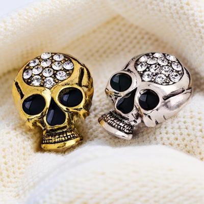 Halloween Skull Badge Retro Anti-exposure Women's High-end Accessories Brooch