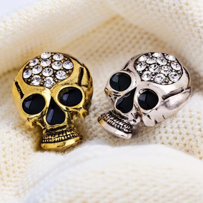 Halloween Skull Badge Retro Anti-exposure Women's High-end Accessories Brooch