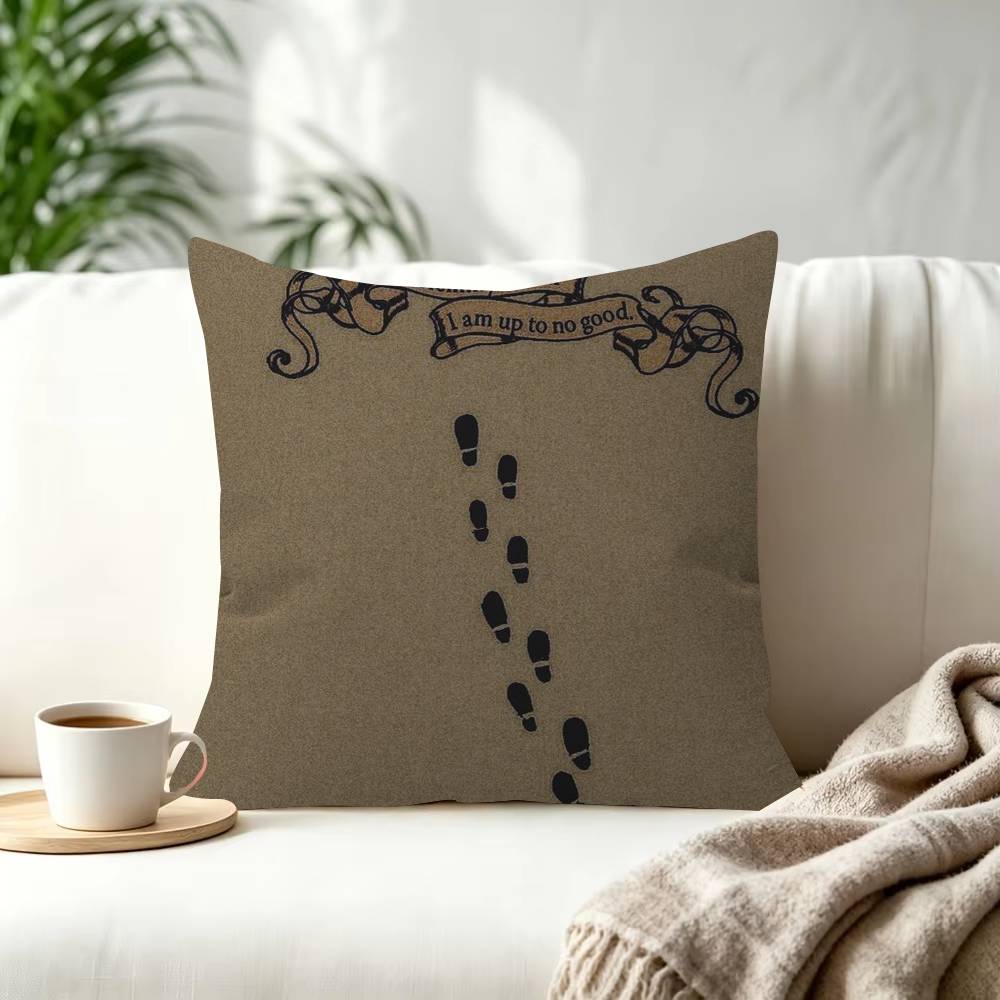 Classic The Marauders Map  Decorative Room Aesthetics Pillow Case Home Decor Bedroom Sofa Bed Pillow Cover X