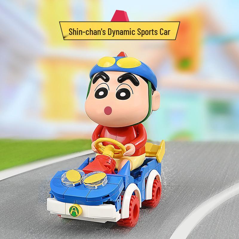 Keeppley Crayon Shin-chan Action Kamen Car Collectible Anime Figurine - Toy Gift for Children 20617.