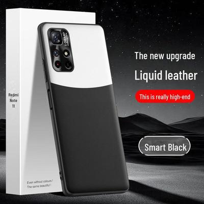 Redmi Note 11 Liquid Leather Schutzhülle - Fall- und schmutzabweisend, Versand in einem Stück