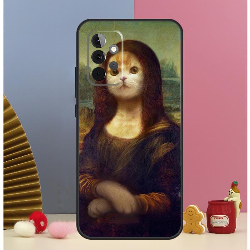 Funny Cat Art Aesthetics Case For Samsung Galaxy A54 A34 A24 A14 A51 A71 A12 A32 A52 A72 A13 A33 A53 A25 A15 Cover