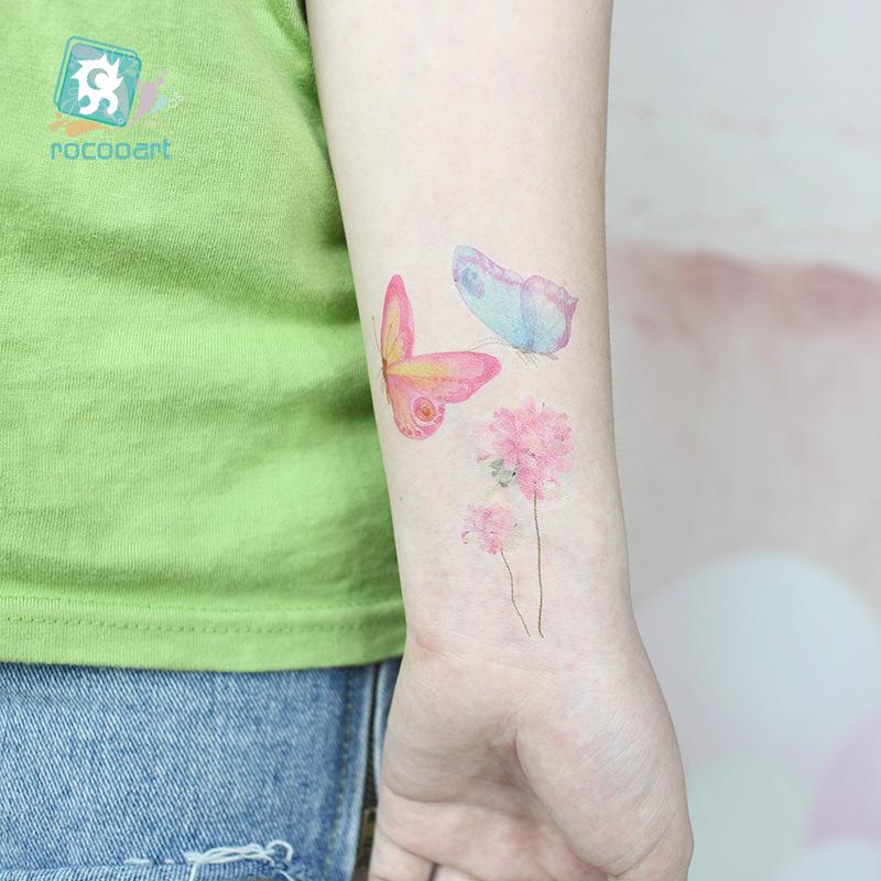 Waterproof 3D Colorful Butterfly Tattoo Sticker - High-End Fashion Tattoos