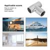 Polished Boat Handrail Tee Marine Pipe Connectors  Marine Yacht Boat Deck Railing