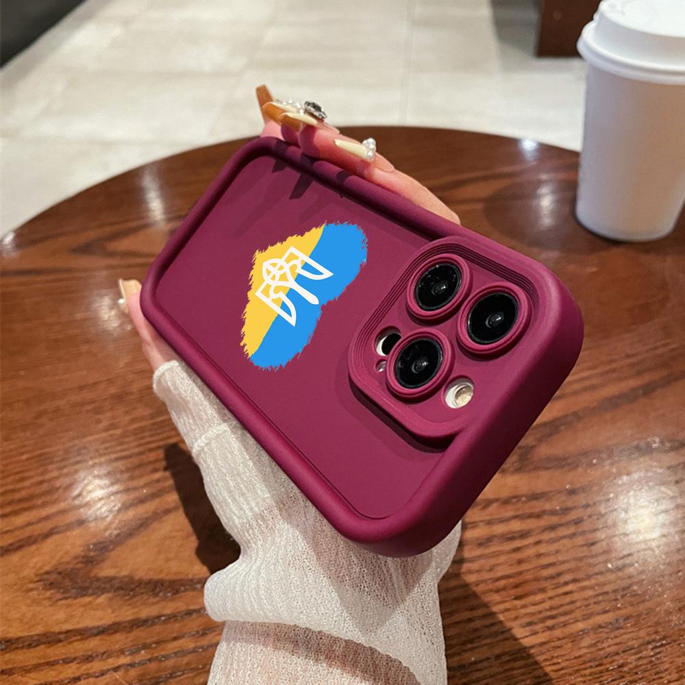 

LZ27 Силиконовый чехол для телефона с изображением национального герба в виде сердца для SamsungA15 A35 S24 S23 Ultra S22 S21 Plus S20 FE A05 A06 A54 A55 A53 A14 M15 Противоударный чехол на заднюю панель Samsung M23 5G